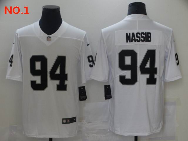 Men's Las Vegas Raiders #94 Carl Nassib Jerseys-35